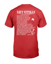 Load image into Gallery viewer, Navy Veteran Shirt When I Was Young Many Year Ago Joined The Navy T-Shirt
