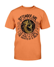 Load image into Gallery viewer, September Girl The Soul Of A Mermaid The Fire Of Lioness T-Shirt
