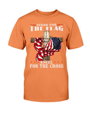 Load image into Gallery viewer, Stand For The Flag Kneel For The Cross T-Shirt
