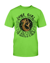 Load image into Gallery viewer, June Girl The Soul Of A Mermaid The Fire Of Lioness T-Shirt
