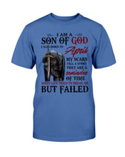 Load image into Gallery viewer, I Am A Son Of God I Was Born In April My Scars Tell A Story They Are A Reminder Of Time T-Shirt
