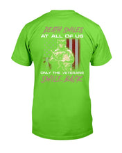 Load image into Gallery viewer, Death Smiles At All Of Us Only The Veterans T-Shirt
