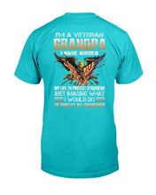 Load image into Gallery viewer, I'm A Grumpy Veteran Grandpa I Would Do To Protect My Grandkids T-Shirt
