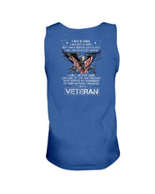 Load image into Gallery viewer, I Am A Man I Am Not A Hero I Am A Veteran Tank
