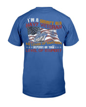Load image into Gallery viewer, I'm A Grumpy Old Navy Veteran My Level Of Sarcasm T-Shirt
