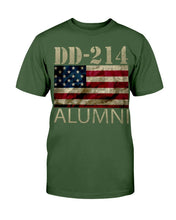 Load image into Gallery viewer, DD-214 Alumni American Flag, Gift For Veteran T-Shirt
