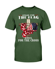 Load image into Gallery viewer, Stand For The Flag Kneel For The Cross T-Shirt
