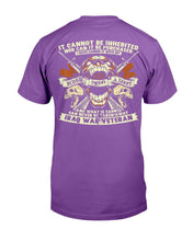 Load image into Gallery viewer, Iraq War Veteran It Cannot Be Inherited Nor Can It Be Purchased T-Shirt
