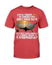 Load image into Gallery viewer, Less Than 1% Of Americans Have Ever Seen The Sunset From A Warship T-Shirt
