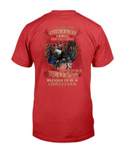 Load image into Gallery viewer, I Stand For Our Flag I Kneel For The Cross Proud To Be A Veteran T-Shirt
