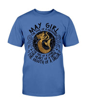 Load image into Gallery viewer, May Girl The Soul Of A Mermaid The Fire Of Lioness T-Shirt
