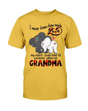 Load image into Gallery viewer, I Never Knew How Much Love My Heart Could Hold Til Someone Called Me Grandma T-Shirt
