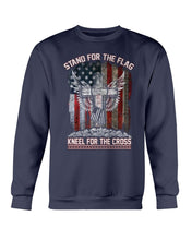 Load image into Gallery viewer, Stand For The Flag Kneel For The Cross Sweatshirt
