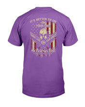 Load image into Gallery viewer, It's Better To Die On Your Feet Than Live On Your Knees T-Shirt
