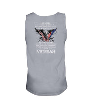 Load image into Gallery viewer, I Am A Man I Am Not A Hero I Am A Veteran Tank
