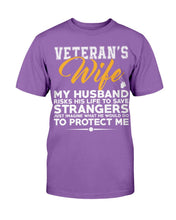 Load image into Gallery viewer, Veteran's Wife - Husband Protect Me T-Shirt
