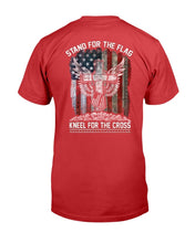 Load image into Gallery viewer, Stand For The Flag Kneel For The Cross T-Shirt
