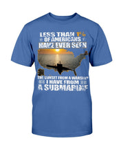 Load image into Gallery viewer, Less Than 1% Of Americans Have Ever Seen The Sunset From A Warship T-Shirt
