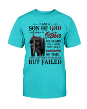 Load image into Gallery viewer, I Am A Son Of God I Was Born In October My Scars Tell A Story They Are A Reminder Of Time T-Shirt
