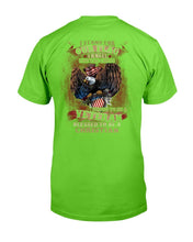Load image into Gallery viewer, I Stand For Our Flag I Kneel For The Cross Proud To Be A Veteran T-Shirt
