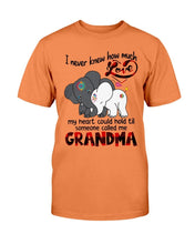Load image into Gallery viewer, I Never Knew How Much Love My Heart Could Hold Til Someone Called Me Grandma T-Shirt
