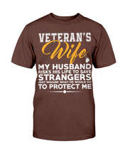 Load image into Gallery viewer, Veteran's Wife - Husband Protect Me T-Shirt
