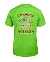 Load image into Gallery viewer, I'm A Dad Grandpa Veteran Nothing Scares Me T-Shirt
