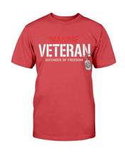 Load image into Gallery viewer, Marine Veterans Shirt Defender Of Freedom T-Shirt
