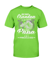 Load image into Gallery viewer, Being Grandpa Is An Honor Being Papa Is Priceless  T-Shirt
