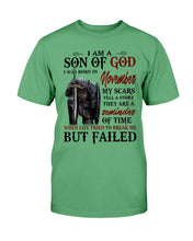 Load image into Gallery viewer, I Am A Son Of God I Was Born In November My Scars Tell A Story They Are A Reminder Of Time T-Shirt
