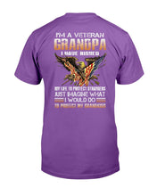 Load image into Gallery viewer, I'm A Grumpy Veteran Grandpa I Would Do To Protect My Grandkids T-Shirt
