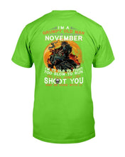 Load image into Gallery viewer, I'm A Grumpy Old Man I Was Born In November I'm Too Old To Fight Too Slow To Run T-Shirt
