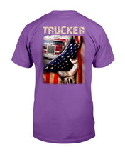 Load image into Gallery viewer, Trucker Behind In The Flag T-Shirt
