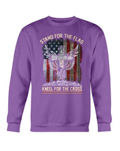 Load image into Gallery viewer, Stand For The Flag Kneel For The Cross Sweatshirt
