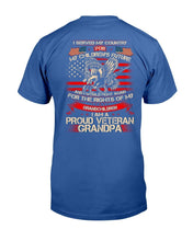 Load image into Gallery viewer, I Served My Country For My Children's My Future, I'm A Proud Veteran Grandpa T-Shirt
