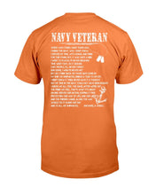 Load image into Gallery viewer, Navy Veteran Shirt When I Was Young Many Year Ago Joined The Navy T-Shirt
