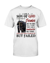 Load image into Gallery viewer, I Am A Son Of God I Was Born In December My Scars Tell A Story They Are A Reminder Of Time T-Shirt
