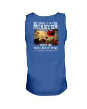 Load image into Gallery viewer, Sorry If My Patriotism Offends You Trust Me Tank
