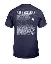 Load image into Gallery viewer, Navy Veteran Shirt When I Was Young Many Year Ago Joined The Navy T-Shirt
