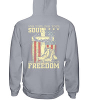 Load image into Gallery viewer, One Died For Your Soul One Died For Your Freedom Hoodies
