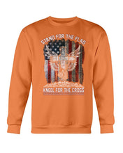 Load image into Gallery viewer, Stand For The Flag Kneel For The Cross Sweatshirt
