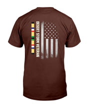 Load image into Gallery viewer, Desert Storm Veteran, American Flag T-Shirt
