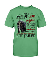 Load image into Gallery viewer, I Am A Son Of God I Was Born In April My Scars Tell A Story They Are A Reminder Of Time T-Shirt
