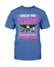 Load image into Gallery viewer, Proud Korean War Veteran Daughter Gift I Was Raised By Mine T-Shirt
