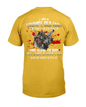 Load image into Gallery viewer, I Am A Grumpy Old Man - Too Old To Fight - Funny Veteran Dad Father T-Shirt
