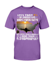Load image into Gallery viewer, Less Than 1% Of Americans Have Ever Seen The Sunset From A Warship T-Shirt
