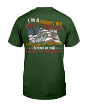 Load image into Gallery viewer, I'm A Grumpy Old Navy Veteran My Level Of Sarcasm T-Shirt
