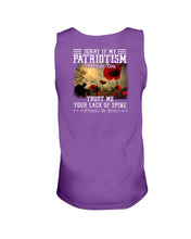 Load image into Gallery viewer, Sorry If My Patriotism Offends You Trust Me Tank

