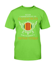 Load image into Gallery viewer, Never Underestimate An Old Woman Who Married A Vietnam Veteran T-Shirt
