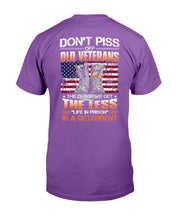 Load image into Gallery viewer, Don't Piss Off Old Veterans The Older We Get The Less " Life In Prison " T-Shirt
